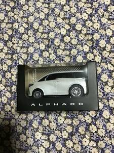 非売品 トヨタ TOYOTA アルファード ALPHARD ホワイト パール プルバックカー ミニカー
