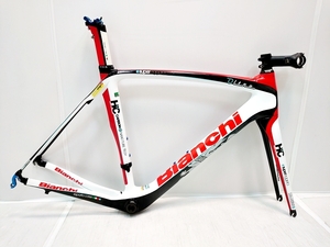 ▼▼ビアンキ BIANCHI OLTRE 2011年頃モデル カーボン フレームセット 550サイズ ホワイト/レッド