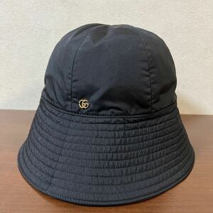 【未使用品】GUCCI グッチ GG バケットハット 帽子 size L 58㎝ ブラック