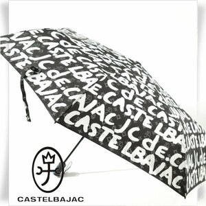 新品1円～★CASTELBAJAC カステルバジャック 自動開閉 折りたたみ傘 UVカット 撥水 晴雨兼用 55cm 8本骨 ワンタッチ ジャンプ式◆1401◆