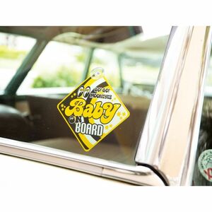 送料150円　MOONEYES BABY ON BOARD サイン [MG482]