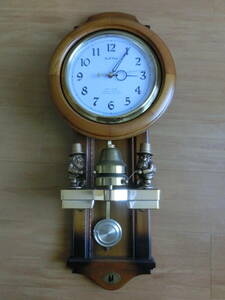 中古品 保管品 動作未確認 Small World スモールワールド からくり時計 リズム時計 柱時計 掛け時計 アンティーク/激安1円スタート