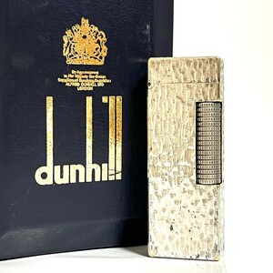 １円スタート dunhill ダンヒル ライター ガスライター ローラー シルバー 喫煙具　a31