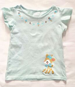 ユニクロ100cm UNIQLO GIRLS サンリオキャラクターズ UTグラフィックTシャツ・半袖 3歳4歳女の子Tシャツ ハミングミント 子鹿 バンビ 動物