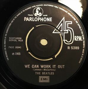 ◆UK盤EP◆ BEATLES / WE CAN WORK IT OUT ◆