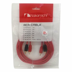 ■USA Audio■ナカミチ Nakamichi NK-RCP2 2ch 2M RCAケーブル●税込