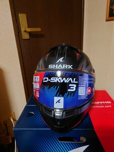 フランスメーカー　シャーク　SHARK D-SKWAL3　マットブラックレッド フルフェイス　ヘルメット　Мサイズ　