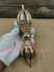 九鈷杵 九股金杵 真鍮製 法器 仏教法具 辟邪 仏具 魔除け長さ19cm