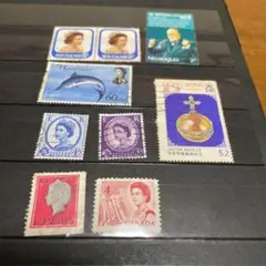 ◼️使用済み外国切手◼️エリザベス女王◼️チャーチル ◼️モーリシャス、カナダ等