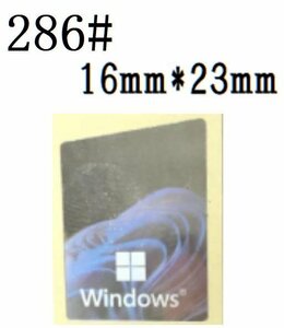 286# 在庫少【windows 11】エンブレムシール　■16*22㎜■ 条件付き送料無料