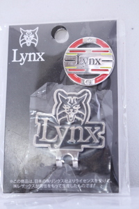 【ゴルフ用具】　Lynx クリップマーカー 　赤（レッド）