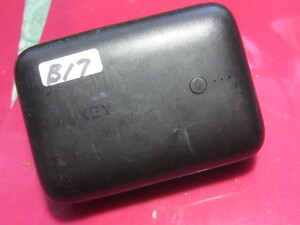ジャンク モバイルバッテリ　aukey　pb-n83s　10000mAh 37wh 黒　b１7