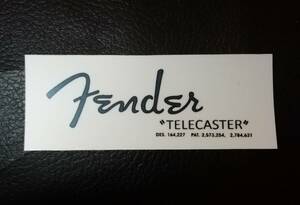 ☆Fender USA Telecaster☆補修用デカール(シール)☆ヴィンテージタイプ☆1960s 3 PAT☆シルバー☆エイジド仕様タイプ☆ tds367