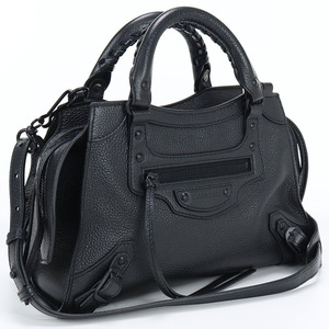 中古美品バレンシアガBALENCIAGA ネオ クラシックシティ XS カーフ 679231 15Y47 1000 ブラック系 ランク：S us-1 2WAY