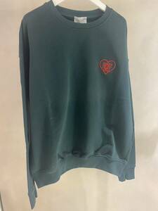 【Family First】Heart Sweatshirt GREEN 