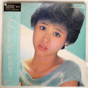 帯付き MASTERSOUND 松田聖子/INDEX/CBS/SONY 30AH1223 LP