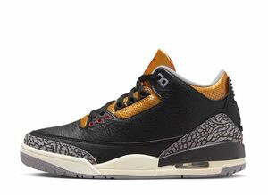 Nike WMNS Air Jordan 3 "Black/Gold" 25cm CK9246-067