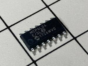 送料84円～ Microchip オペアンプ MCP6L04T-E/SL 4回路 低消費電力 表面実装 SOP14 4素子 クワッド QUAD SMD マイクロチップ 電子部品