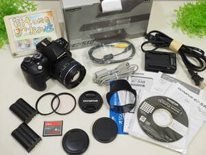 ◆カメラ2130_P6◆ デジタルカメラ　E-510（シャッター回数2140回程度）、レンズ14-42（フード付） 美品 OLYMPUS オリンパス ～iiitomo～