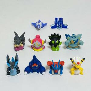 【美品】BANDAI バンダイ ポケモンキッズ 指人形 10個セット メガボーマンダ メガリザードン メガクチート ジガルデ ゲンシカイオーガ etc.