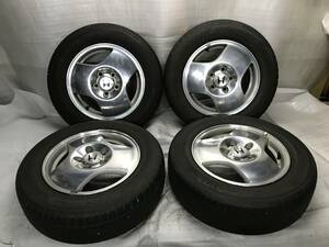 ホンダ純正 ENIKEI製 15インチ アルミホイール 15x5.5J ET55 PCD 114.3 5Ｈ YOKOHAMA タイヤ 195/65R15 中古 ステップワゴン 流用等