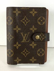 【SY15】 LOUIS VUITTON モノグラム アジェンダPM CA0979 6穴式 手帳カバー スケジュール帳 ブラウン系 服飾小物