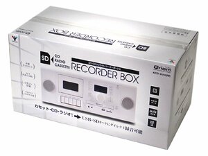 ●CCM●展示品/新品同様　SD/CDラジオカセットレコーダー リモコン付き KC.D-S.U45(W)ホワイト(管理番号No-@)