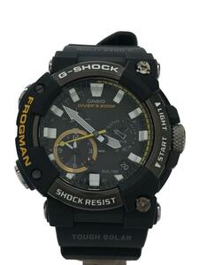 CASIO◆ソーラー腕時計_G-SHOCK/アナログ/ラバー/BLK/BLK