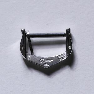 14mm 18金 750 カルティエ バックル 尾錠 美品 ベルト 時計 腕時計 ホワイトゴールド cartier タンク ヴィンテージ サントス 純正