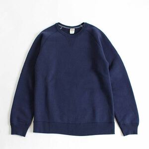 BARNS NAVY/SIZE L BR-4930N “TSURI-AMI CREW SWEAT” バーンズ 吊り編みクルースウェット