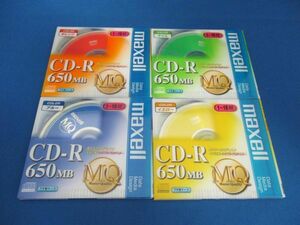 未使用品 未開封 maxell マクセル CD-R 650MB MQ 1～16倍速対応 ４枚 ＃1128