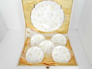 ●NARUMI BoneChina パステルガーデン ケーキセット 大皿 / 小皿 9296 ナルミ 洋食器 未使用 