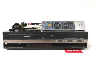 ●安心の整備品●VHS⇔DVD⇔HDDダビングデッキ TOSHIBA RD-W301 リモコン/取説CD付き HDMI対応 地デジ