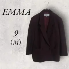 【EMMA】 カネボウ （M） テーラードジャケット シンプル 肩パッド 昭和