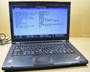 起動確認のみ(ジャンク扱い) レノボ ThinkPad T420 CPU:Core i5-2520M RAM:4G HDD:250G (管:KP057