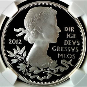 【 ヤングヤング 】エリザベス女王 即位60年記念 ダイヤモンド ジュビリー 2012 イギリス 銀貨 5ポンド NGC PF68 ULTRA CAMEO COA 元箱つき