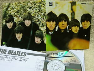 即決！【2点で送料無料】CD ビートルズ Beatles for Sale オリジナル4thアルバム 初期日本盤 リマスター前のモノラル音源 対訳掲載カード