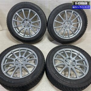 クラウン マークX 等 RAVRION 7-17+38 5H114.3 2021年製　ミシュラン X-ICE SNOW 215/55R17 17インチ スタッドレス 4本セット 009k