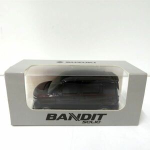 未使用保管品 SUZUKI 新型 SOLIO BANDIT ソリオ バンディット サンプル プルバックカー 非売品 メロウディープレッドパール×ブラック