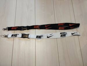 ネックストラップ　NIKE ２本セット　携帯ストラップ　ランヤード　ナイキネックストラップ　イベント　フェス　社員証　ショップ