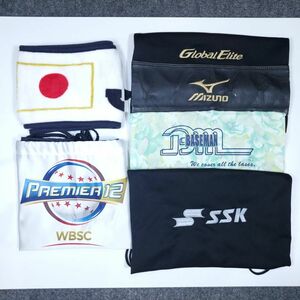 グラブ袋 SSK ミズノ 5点セット まとめ売り 侍ジャパン 応援タオル WBSCプレミア12