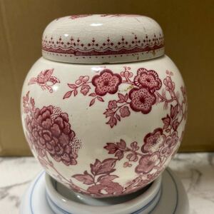 茶壺 茶葉入れ 陶器 メイソンズ 英国製 美術品 花瓶