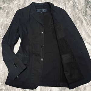 コムデギャルソン オム【極美品 archive】COMME des GARCONS HOMME テーラードジャケット Lサイズ AD2005 y2k ピークドラペル ブラック 黒