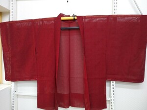 YA5256 和装　レトロ　可愛い　紗　羽織　　絹　身丈約79㎝/裄約63.5㎝　リメイク素材　材料