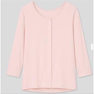 送料無料●新品★UNIQLO コットン前開きTシャツ★3XLサイズ　オレンジ