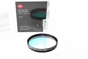 ★新品級★ ライカ LEICA 13414 FILTER E60 UV IR フィルター ブラック ★元箱付き★ H73100-150