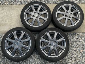 165/55R15 GY LS2000 18年 4〜5分山 ホンダ純正アルミ 15×4.5J 中古美品 送料込み 手渡し希望