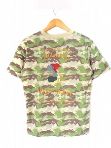 東洋エンタープライズ TOYO ENTERPRISE スカTシャツ 迷彩 刺繍 ベトナム 半袖 カーキ メンズ