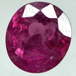 〔天然ルビー0.924ct〕a 約6.10×5.61mm ルース 裸石 corundum コランダム RUBY 宝石 ジュエリー 