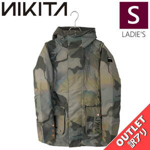 【OUTLET】 NIKITA AUDIO PARKA JKT MOUNTAIN FATIGUE Sサイズ レディース スノーボード スキー ジャケット JACKET アウトレット